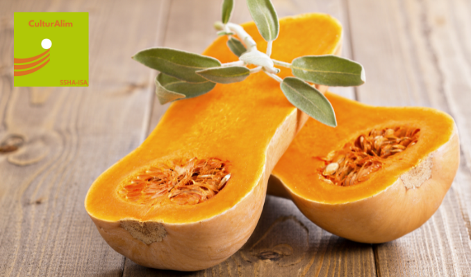 Recette végétarienne de fêtes : Butternut farcie aux champignons